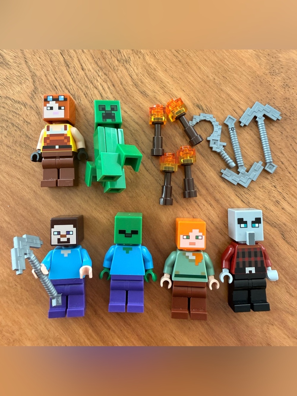LEGO Minecraft Minifigure Lot